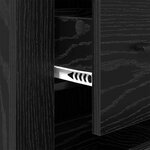 vidaXL Buffet avec tiroir Chêne noir 40 x 33 x 70 cm Bois d'ingénierie