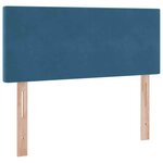 vidaXL Lit de Rangement avec matelas Bleu 120 x 190 cm Velours