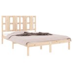 vidaXL Cadre de lit sans matelas 140x190 cm bois de pin massif