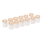 Mini bocaux à conserves 70 ml - lot de 12 -  - verre x80mm