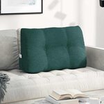 vidaXL Coussin de Dos Vert foncé 80 x 24 x 50 cm tissu