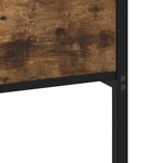 vidaXL Cadre de lit en métal sans matelas chêne fumé 80x200 cm