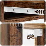 vidaXL Table d'appoint murale Bois ancien 87 5 x 34 5 x 17 cm