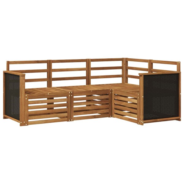 vidaXL Ensemble de canapés d'extérieur 4 pc Polyester
