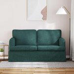 vidaXL Canapé Vert foncé 144 x 80 x 85 cm tissu