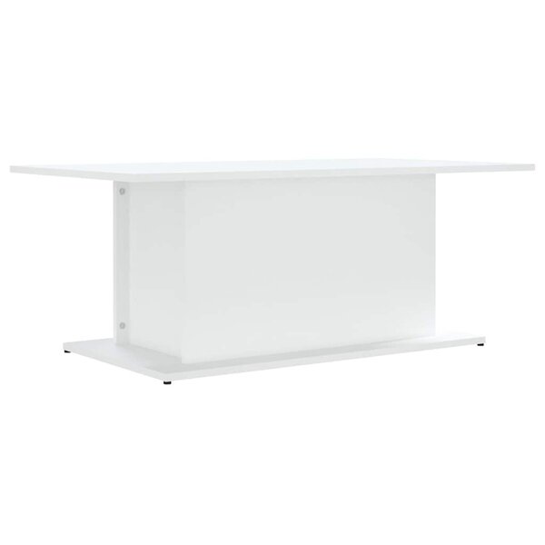 vidaXL Table basse blanc 102x55 5x40 cm bois d'ingénierie
