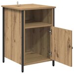 vidaXL Cabinet de chevet 2 Pièces Chêne artisanal 40 x 42 x 60 cm