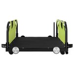 vidaXL Remorque de vélo vert tissu oxford et fer