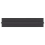 vidaXL Étagères murales 2 Pièces gris brillant bois d'ingénierie