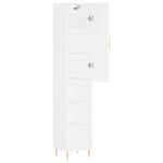 vidaXL Buffet haut Blanc 34 5x34x180 cm Bois d'ingénierie
