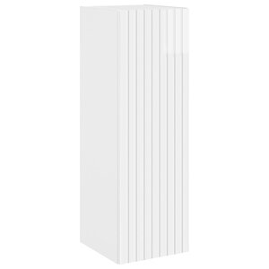 vidaXL Cabinet de Salle de Bain Mural Blanc brillant 33 x 34 5 x 60 cm