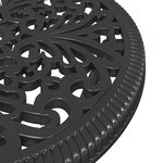 Set de bistrot de jardin 3 pièces vidaXL Noir en alu moulé