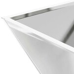 vidaXL Set de 5 jardinières en bol 35x35x15 cm en acier galvanisé