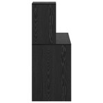 vidaXL Bureau d'écriture en chêne noir Chêne noir MDF  stratifié Compact