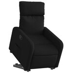 vidaXL Fauteuil inclinable noir tissu