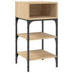 vidaXL Tables de chevet 2 Pièces chêne sonoma 35x34 5x70 cm