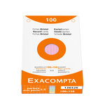 Étui de 100 fiches bristol quadrillé 5x5 perforé 100x150mm Couleurs assorties EXACOMPTA