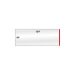 Gaines de protection 64 x 169 mm pour glissière K7E Lindner.