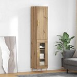 vidaXL Haut Armoire 2 Pièces Chêne artisanal Bois d'ingénierie