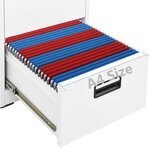 vidaXL Classeur Blanc 46x62x72 5 cm Acier