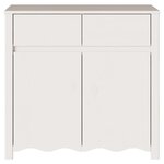 vidaXL Buffet Blanc 79 x 43 x 75 5 cm Bois de pin massif