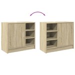 vidaXL Armoire d'évier chêne sonoma 63x29x55 cm bois d'ingénierie