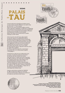 Document philatélique - Palais du Tau - Reims
