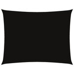 vidaXL Voile de parasol tissu oxford rectangulaire 5x7 m noir