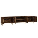 vidaXL Meuble TV chêne fumé 180x31 5x40 cm bois d'ingénierie