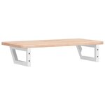 vidaXL Étagère de vasque murale acier et bois de chêne massif