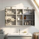 vidaXL Ensemble de Meubles de Salle de Bain 3 Pièces 80 x 10 5 x 50 cm