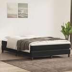 vidaXL Sommier à lattes de lit sans matelas noir 140x210 cm velours