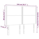 vidaXL Têtes de lit 4 Pièces Rose 72x5x78/88 cm Velours