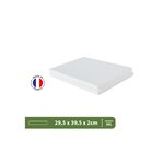 Pack and Move - Lot 2 plaques polystyrène rectangulaires 39 5 x 29 5 x 2 cm - Bricolage  Modélisme  Création - Blanc - A4