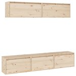 vidaXL Ensemble de meubles TV 5 Pièces bois massif de pin