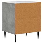 vidaXL Cabinet de chevet Gris béton 43 x 34 5 x 50 cm