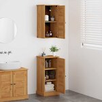 vidaXL Ensemble de mobilier de salle de bain avec étagère 2 Pièces