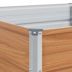 vidaXL Jardinière surélevée Marron Clair 600 x 80 x 45 cm