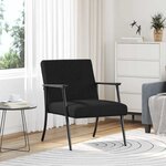 vidaXL fauteuil Noir 59 x 75 x 78 cm tissu