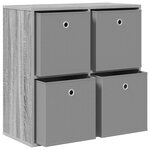 vidaXL Buffet avec tiroir Gris Sonoma 68 5 x 32 x 67 cm