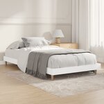 vidaXL Cadre de lit sans matelas blanc 90x200 cm bois d'ingénierie