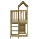 vidaXL Maisonnette de jeu avec mur d'escalade bois de pin imprégné
