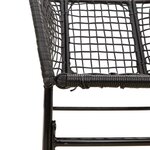 vidaXL Ensemble à manger de jardin 3 Pièces noir résine tressée verre