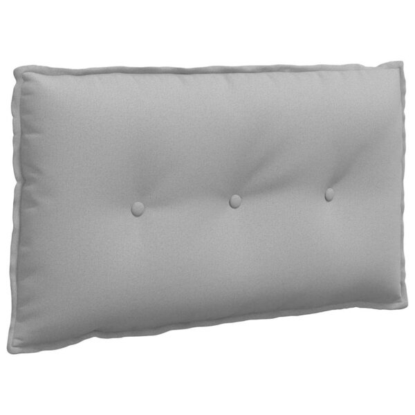 vidaXL Coussin de Dos Gris nuage 80 x 19 x 50 cm tissu