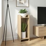 vidaXL Support de Plante Chêne Sonoma 30 x 30 x 80 cm