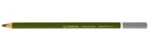 Crayon de couleur fusain pastel carbothello vert de vessie stabilo