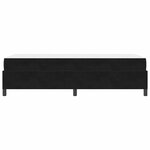 vidaXL Cadre de lit avec matelas Noir 80 x 200 cm tissu