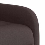 vidaXL Fauteuil de massage inclinable Marron foncé Tissu