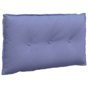 vidaXL Coussin de Dos Bleu denim 80 x 19 x 50 cm tissu