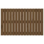 vidaXL Tête de lit murale Marron miel 95 5x3x60 cm Bois massif de pin